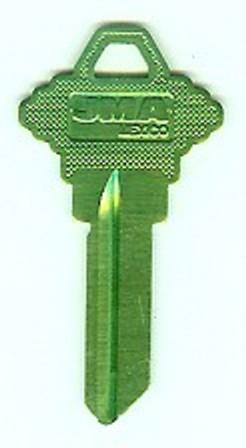 Schlage SC1 Light Green Aluminum Key Blank $1.99